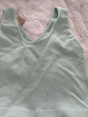 Women's Vestique Brami Ribbed Tank Top - Mint Green